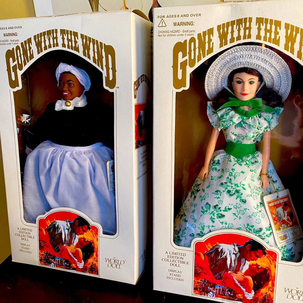 Set of collectible GWTW dolls Mammy and Scarlett